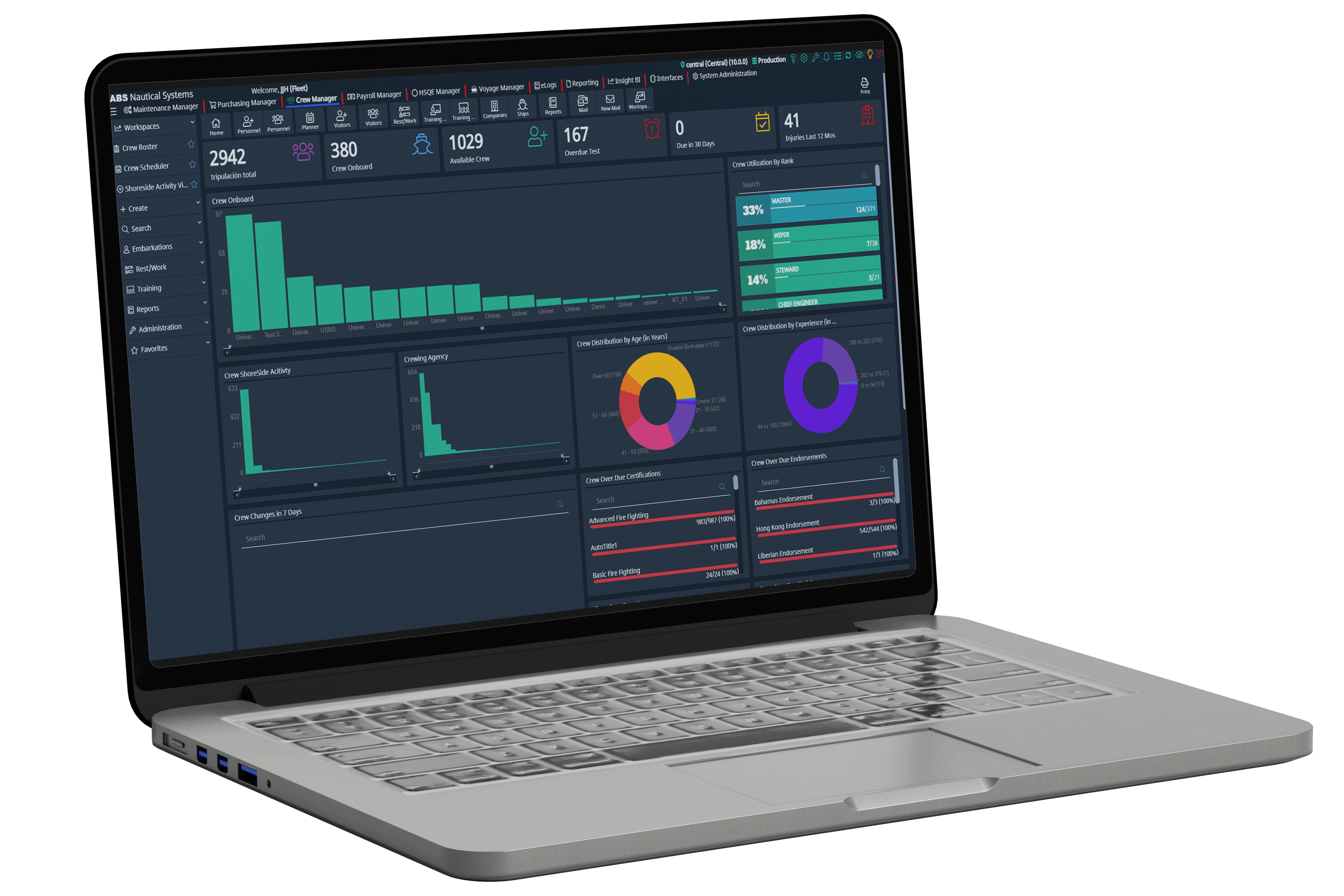 NS Drydock Manager Dashboard