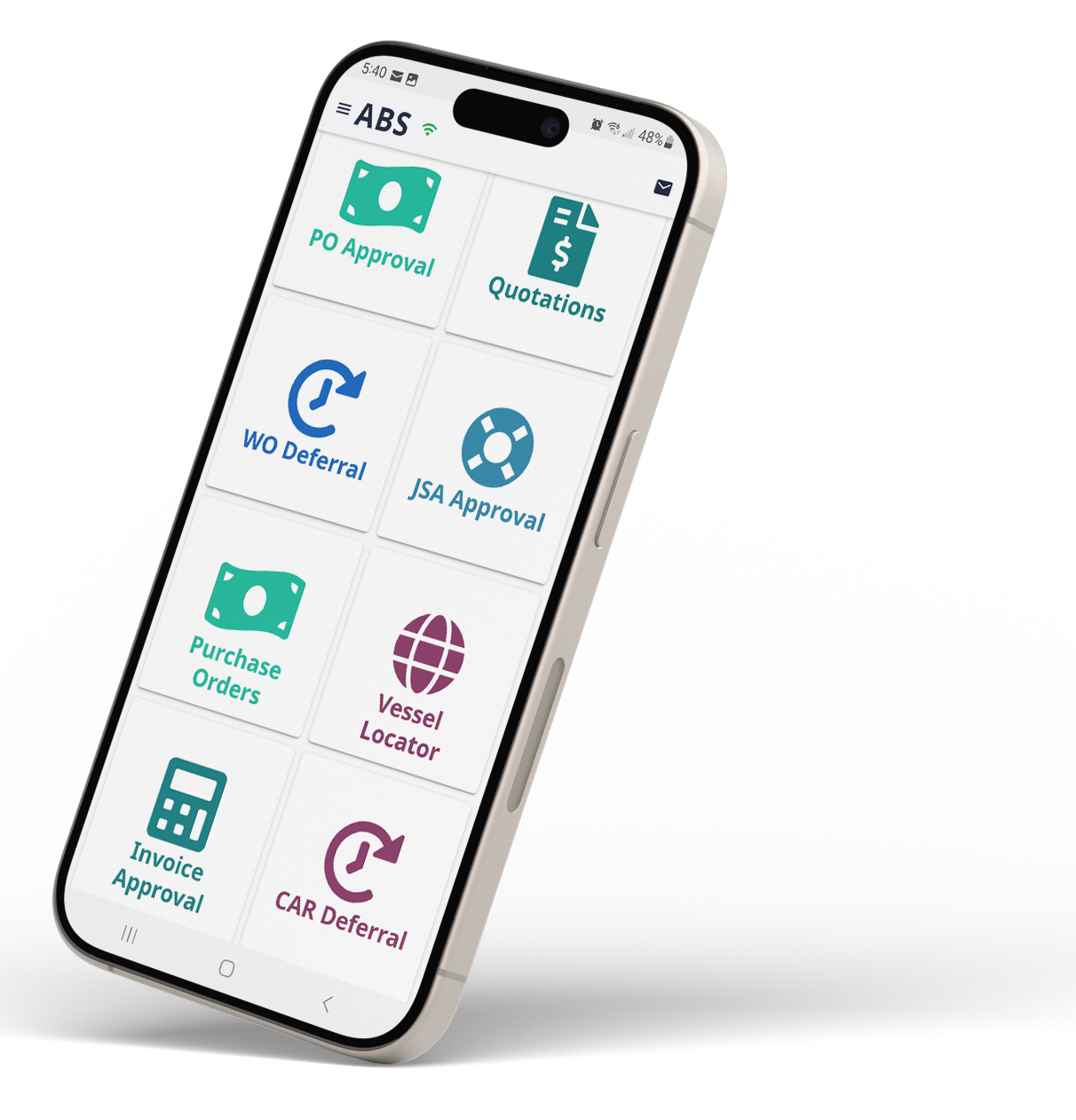 NS Web-Based Solutions Mockup on Smartphone