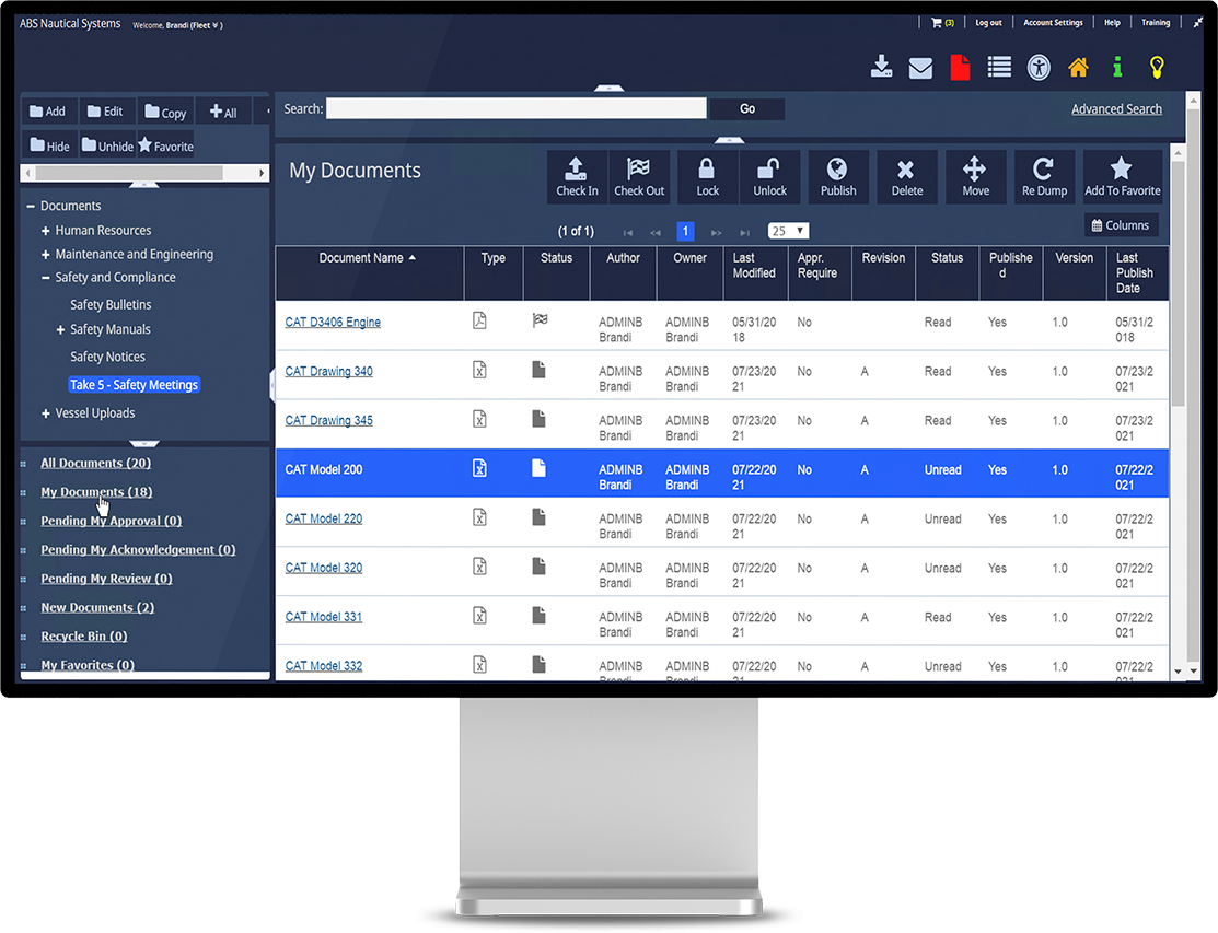 NS Document Manager Dashboard