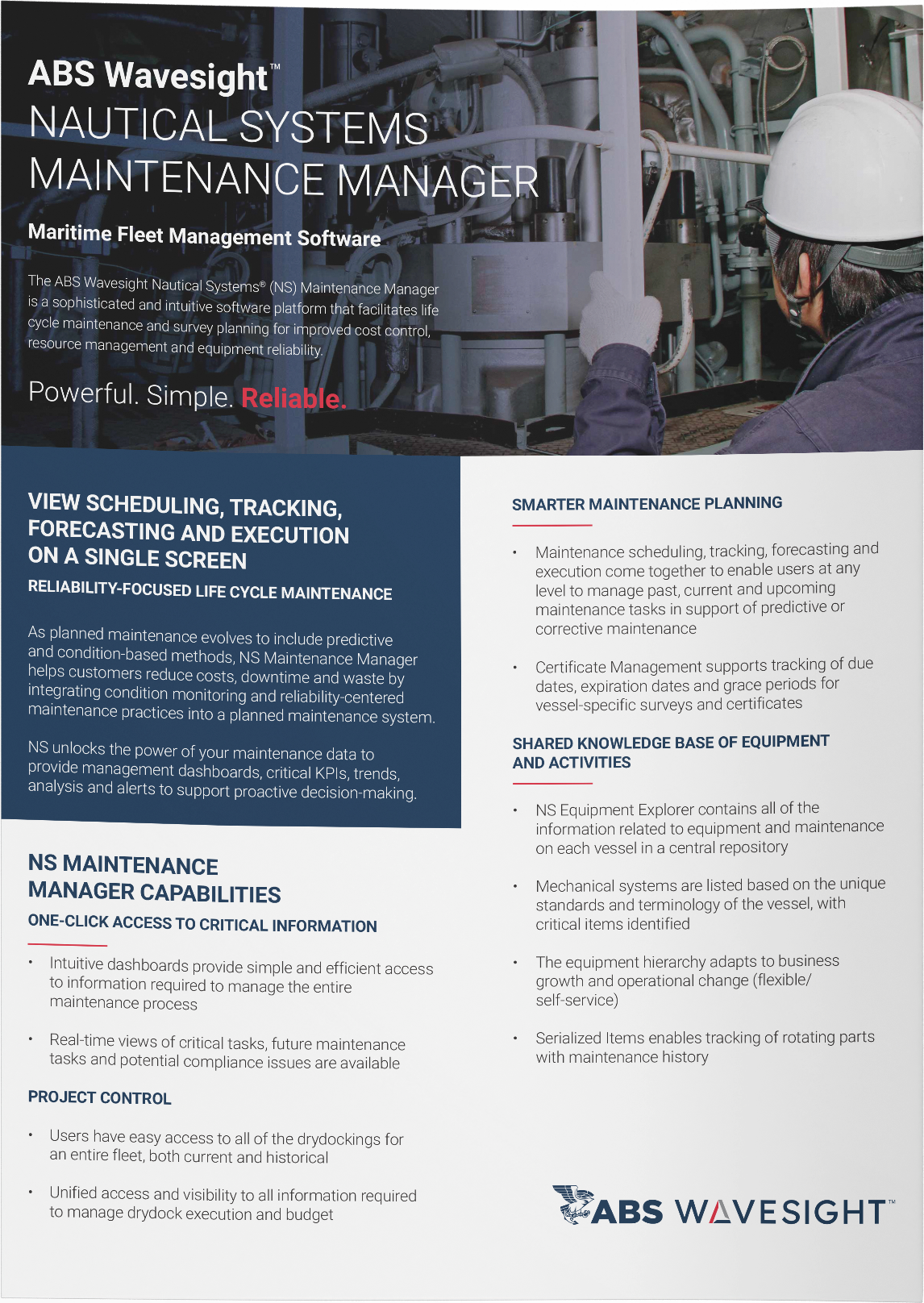 NS Maintenance Manager Mockup