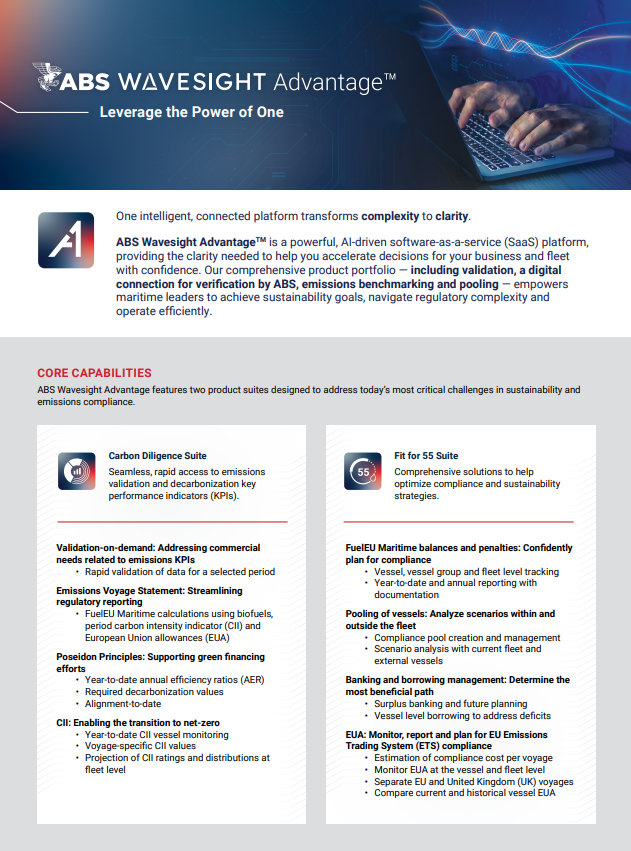 ABS Wavesight Advantage platform interface preview